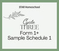 Cycle 3 Form 1+ Sample Schedule 1
