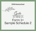 Cycle 3 Form 1+ Sample Schedule 2