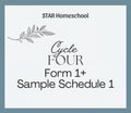 Cycle 4 Form 1+ Sample Schedule 1