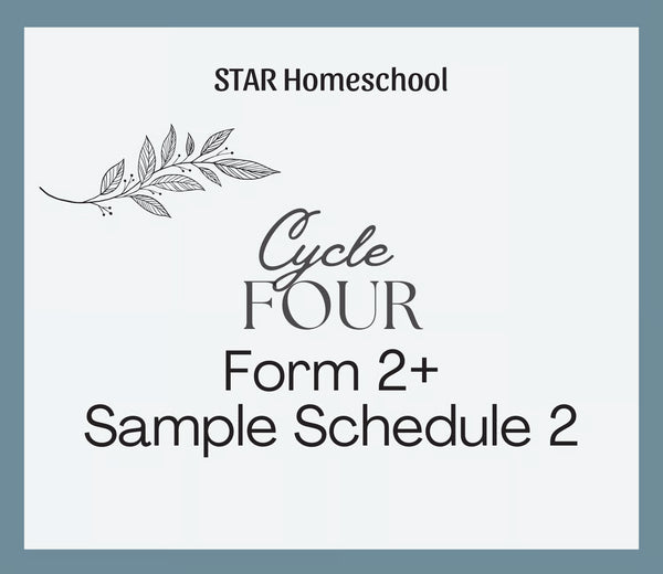 Cycle 4 Form 2+ Sample Schedule 2