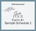 Cycle 4 Form 4+ Sample Schedule 1