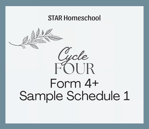 Cycle 4 Form 4+ Sample Schedule 1