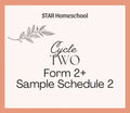 Cycle 2 Form 2+ Sample Schedule 2