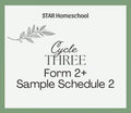 Cycle 3 Form 2+ Sample Schedule 2