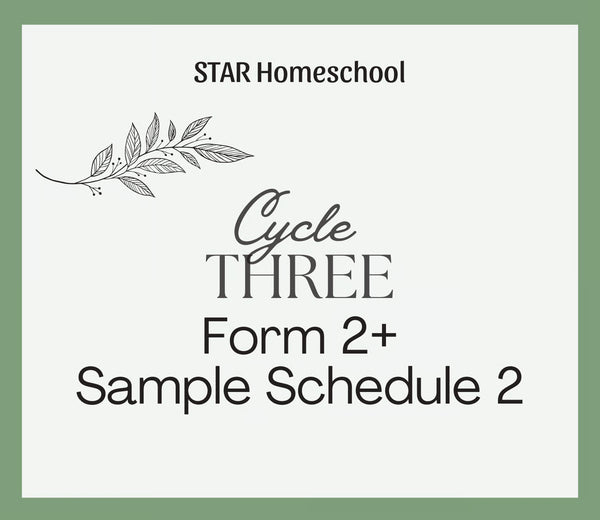 Cycle 3 Form 2+ Sample Schedule 2