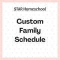 Custom Family Schedule